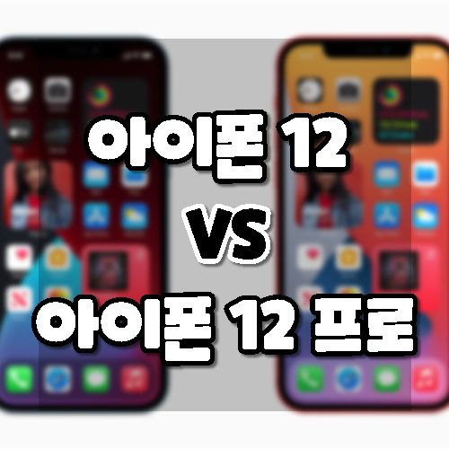 아이폰12 vs 아이폰12 프로; 차이점 비교. (카메라, 배터리, 색상 등)