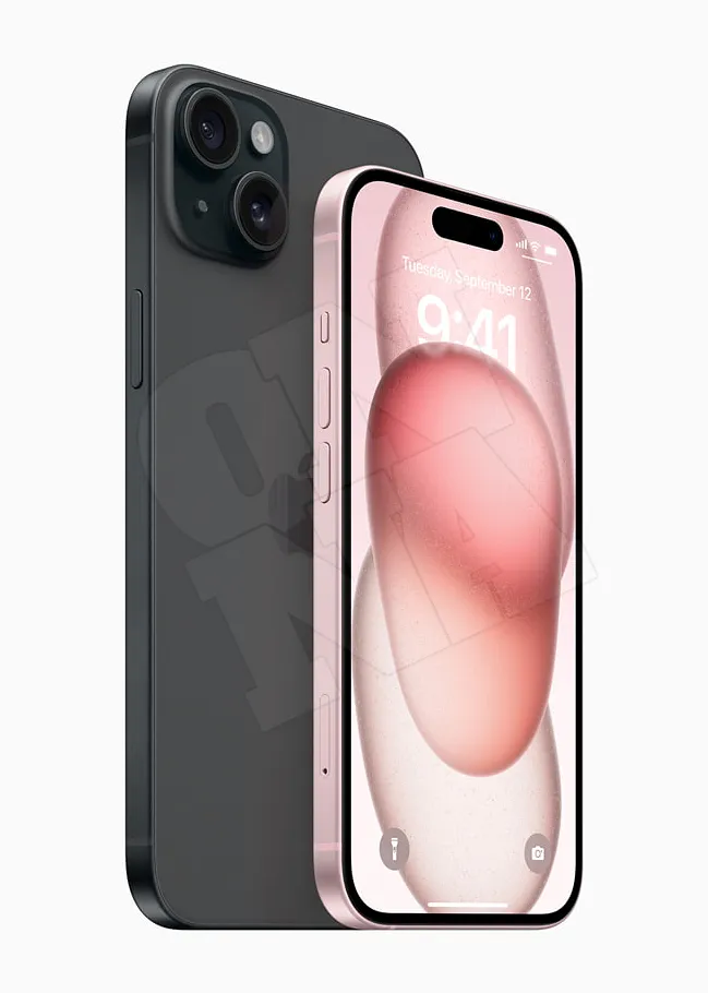 아이폰15 및 아이폰15 플러스 디자인 핑크 색상
