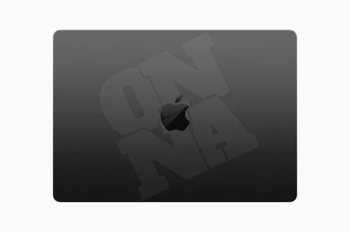 애플 맥북 프로 M3 블랙 디자인 애플 로고